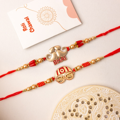 Enchanting 2 Set of Bhai Rakhis