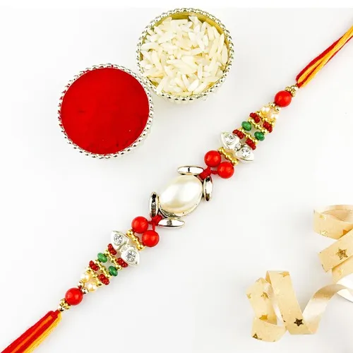 Classy Pearl Rakhi n Jazzy Beads