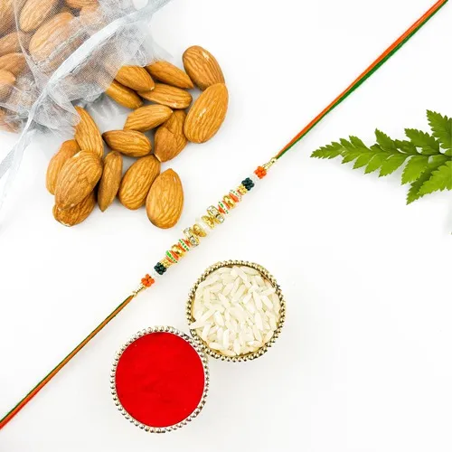 Almonds Magic with Desi Stonework Rakhi