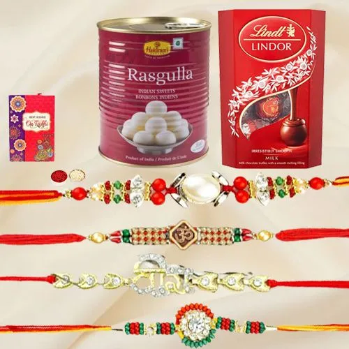 Choco n Sweets Splash Rakhi Combo