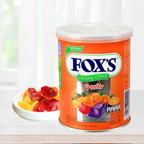 Send Foxs Candy Bar Tin