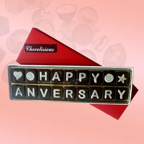 Send Happy Anniversary SMS Chocolates 