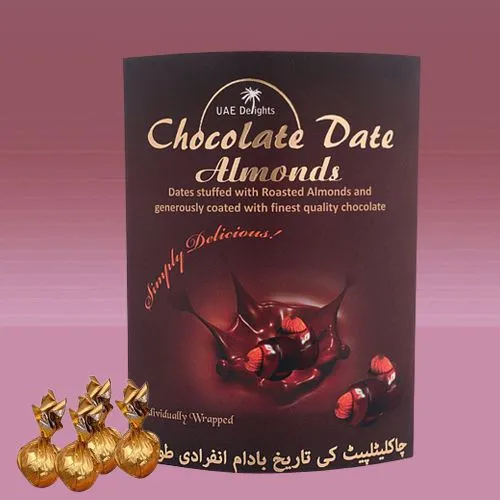 Deliver Date Almonds Chocolates pack