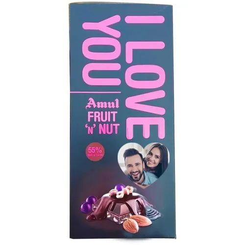 Deliver I Love You Personalized Photo Fruit n Nut Bar