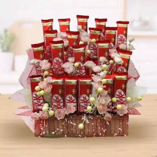 Send Nestle Kitkat Chocolate Arrangement