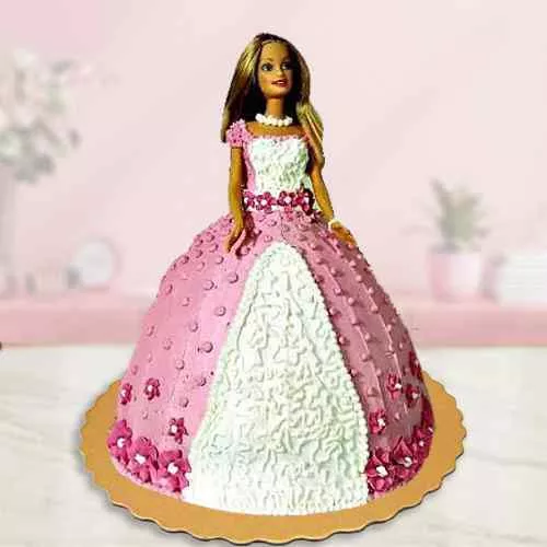 Send Yummy Barbie Doll Cake Online 