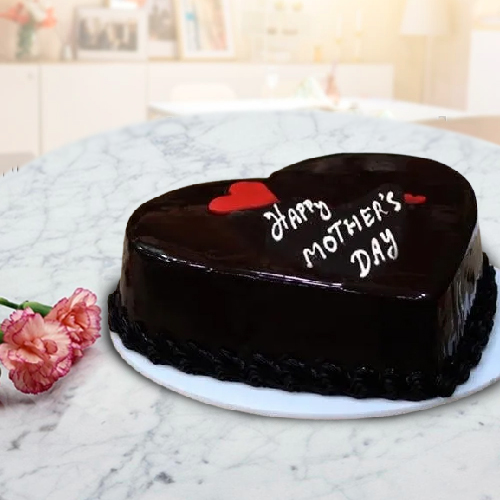 Deliver Choco Heart Shaped Cake (Mothers Day Special)