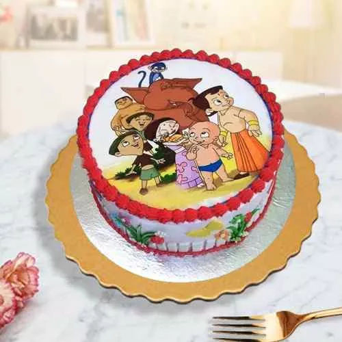 Chotta Bheem & Friends Theme Photo Cake - Chidambaram