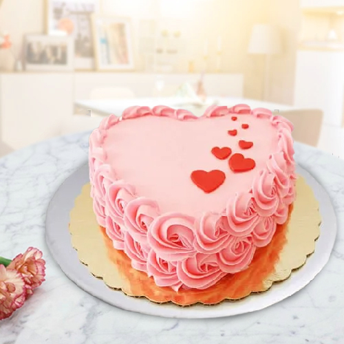Order Heart Shaped Strawberry Cake