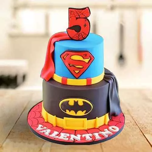 Superhero Birthday Cakes for Kids | Order Now | CakenBake Noida