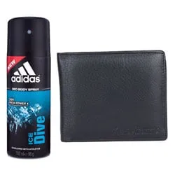 Order Addidas Deo with Longhorns Leather Wallet