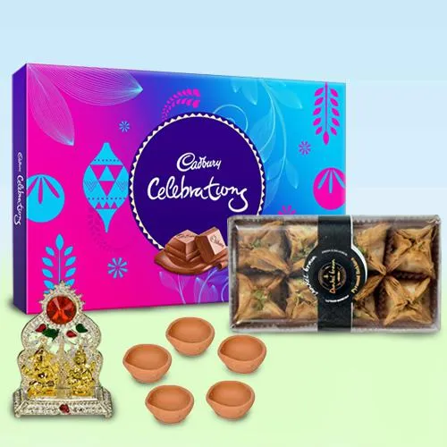 Finest Gift of Pyramid Baklawa n Cadbury Celebration Religious Mandap