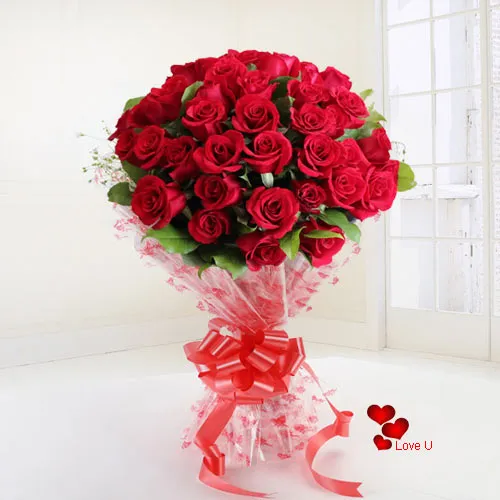 Shop Online Red Roses Bouquet for Rose Day
