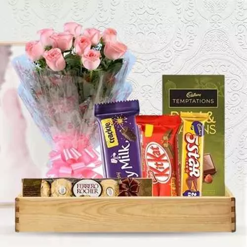 Luxury Snack & Chocolate Gift Basket | Corporate Diwali Gift Hampers