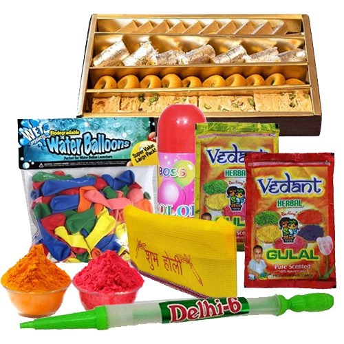 Send Holi Hamper and Assorted Sweets Online 