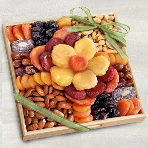 Send Finest Choice Assorted Dry Fruits Tray Online