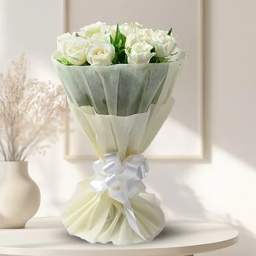 Serene White Floral Delight