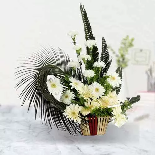 Deliver Arrangement of Carnations N Gerberas