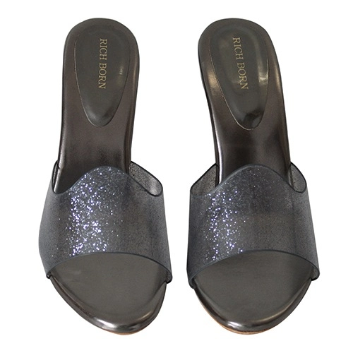 Trendsetter Grey Heeled Sandal for Ladies