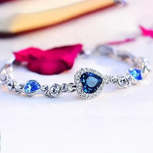 Pretty Heart Crystal Bracelet