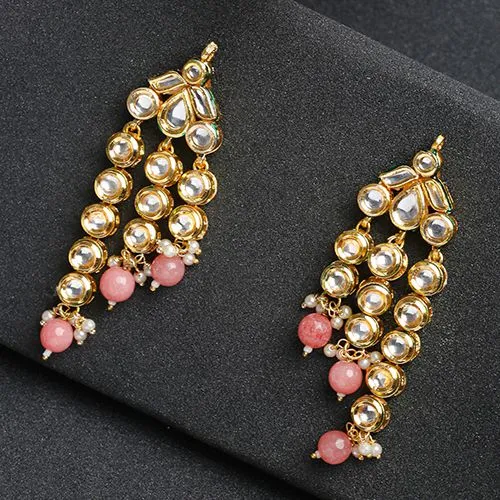 Classic Kundan   Pearl Earrings