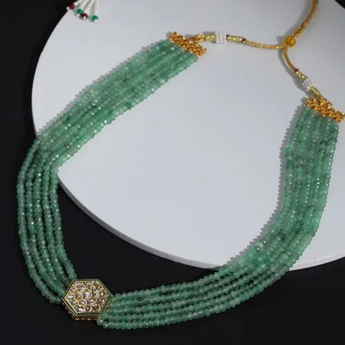 Chic Mint   Kundan Fusion Necklace