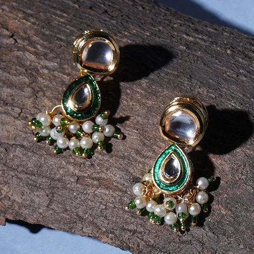 Stylish Dual Tone Earring Set