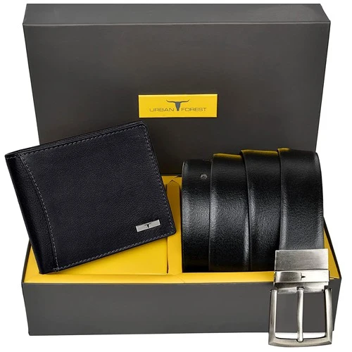 Marvelous Urban Forest Leather Wallet N Belt Combo