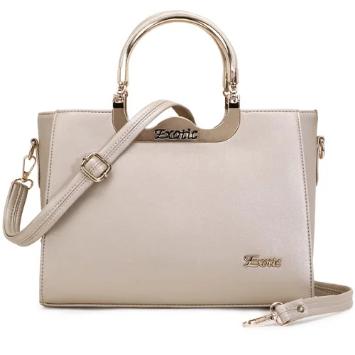 EXOTIC Cream PU Leather Handbag for Upscale Ladies