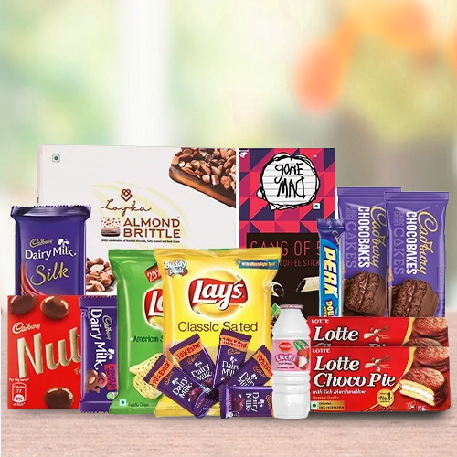 Delicious Savories N Chocolates Treat Cone Hamper