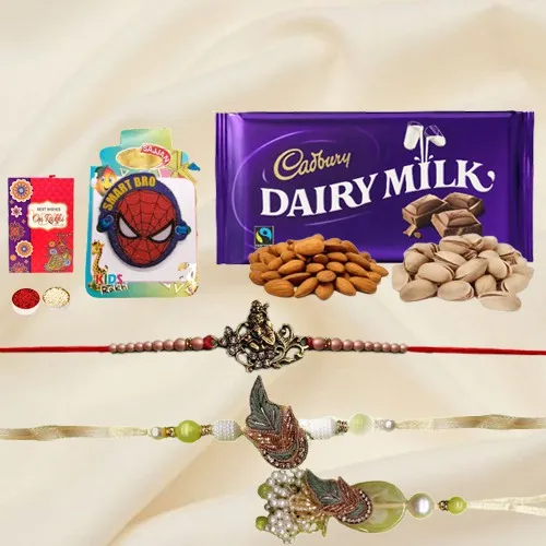 Chocolicious Nutty Family Rakhi