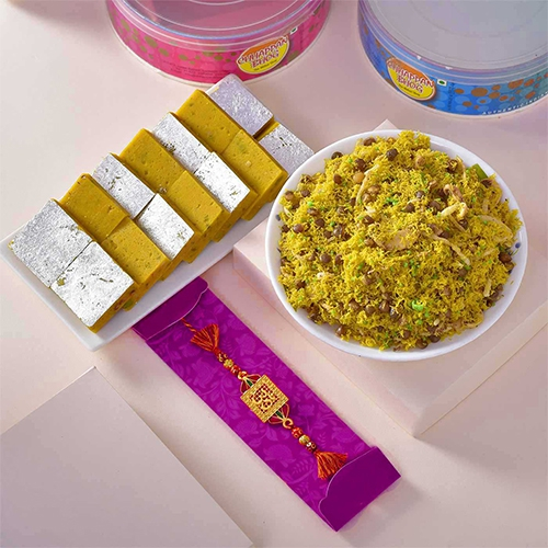 Superb Rakhi with Treats Combo