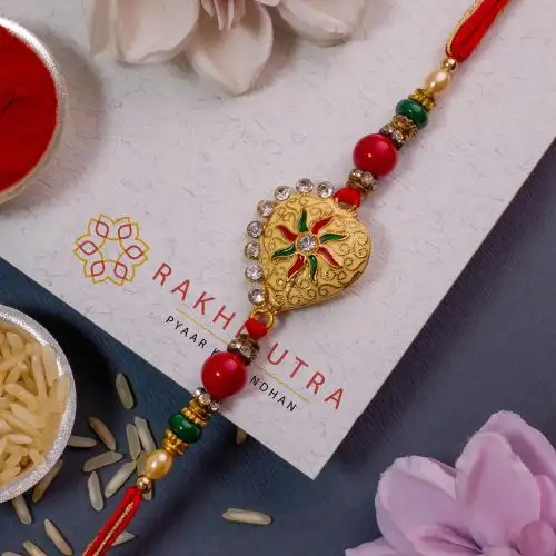 Impressive Kundan Rakhi