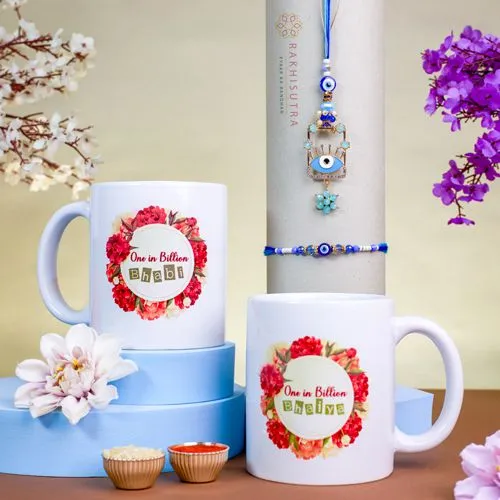 Ultimate Evil Eye Rakhi N Mug Duo