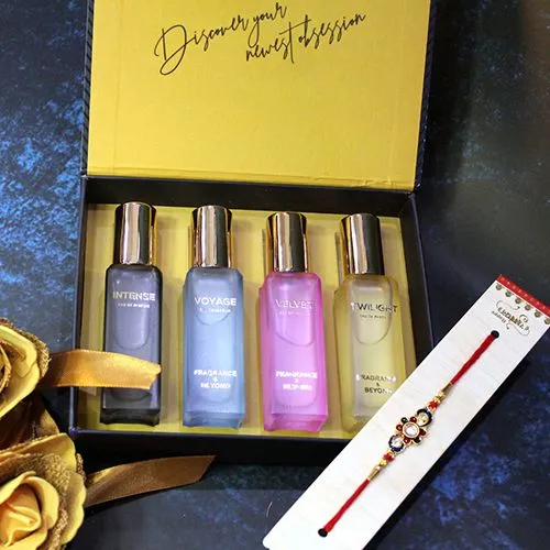 Ultimate Rakhi Celebration Kit With Perfume