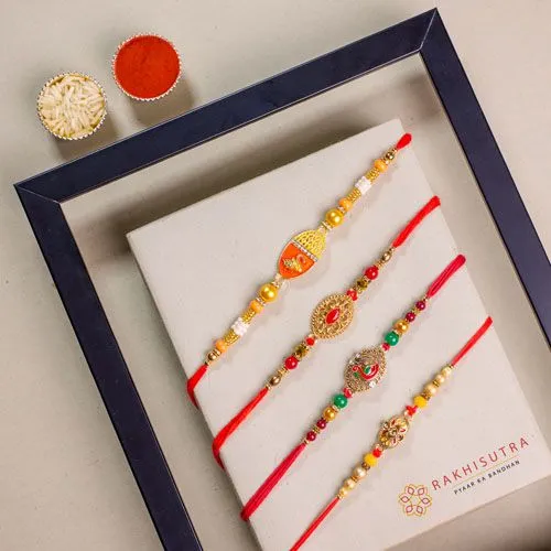 Traditional AD Rakhi Gift Set