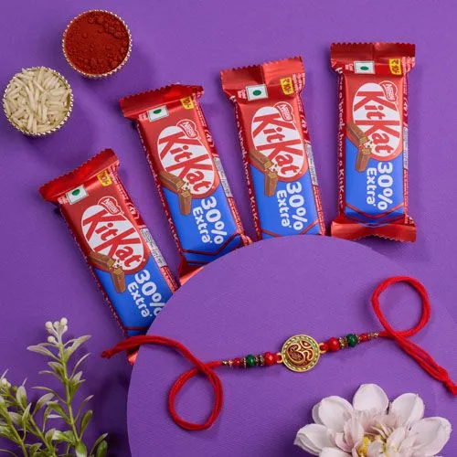 Festive Rakhi  N  Chocolate Duo