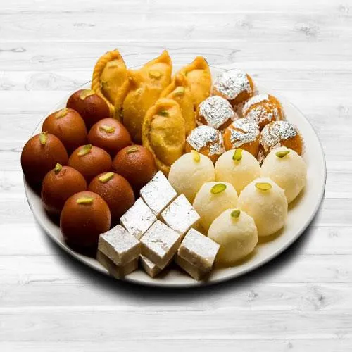 Online Mouth Watering Assorted Sweets from Bhikaram