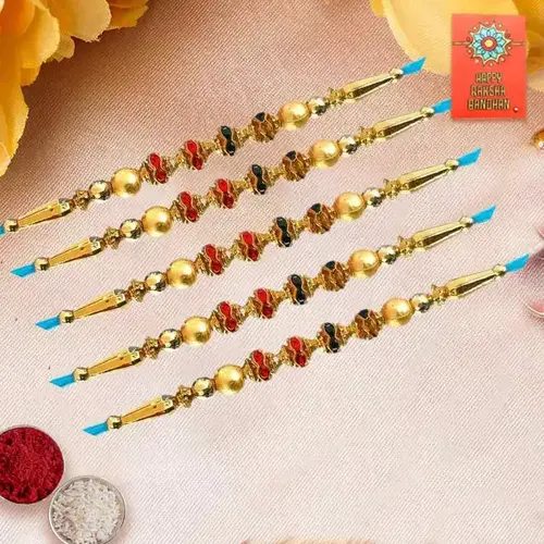 Sunshine Rakhis with Fab Beads