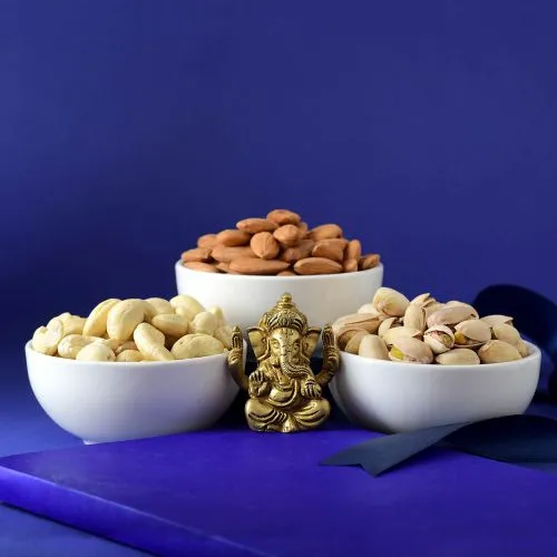 Ganesha Blessings with Nut Assortment