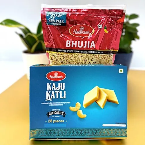 Delicious Kaju Katli N Bhujia Delight