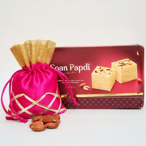 Almond Bliss & Soan Papdi Treats