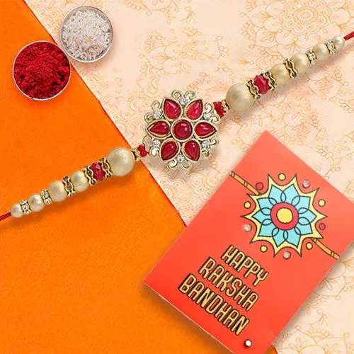 Pearl Elegance Rakhi