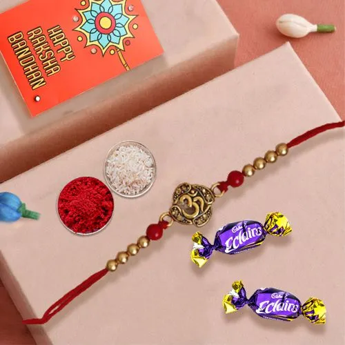 Om Rakhi & Chocolate Delight