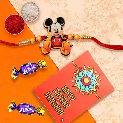 Colorful Kids Rakhi & Choco Treat