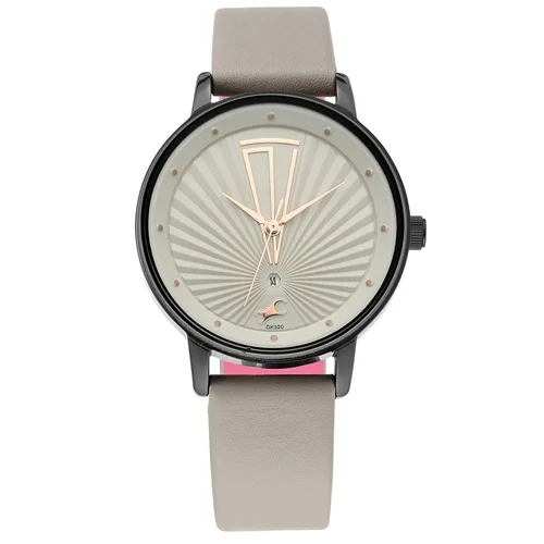 Elegant Fastrack Ruffles Leather Shop Womens Analog Watch