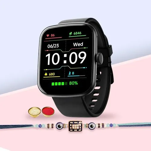 Attractive Rakhi N Smart Watch Gift Combo