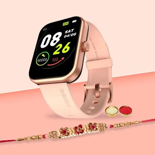 Raksha Bandhan Celebration  Smartwatch with Rakhi