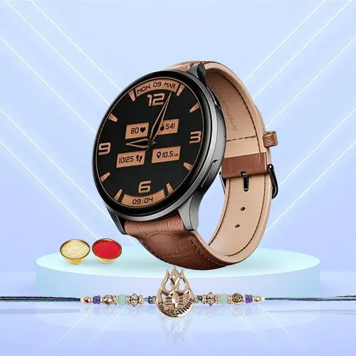 Ultimate Raksha Bandhan Gift  Rakhi  N  boAt Smartwatch Combo